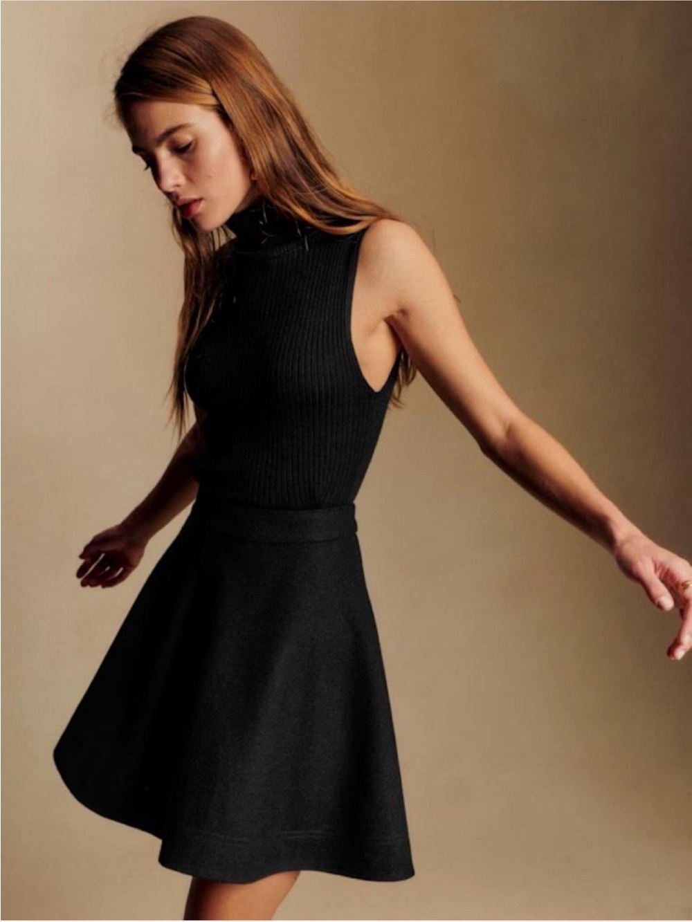NWT Sézane Armelie Skirt in Black Size 2/34
